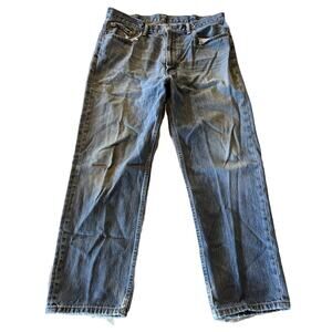 Levi’s 550 Mens 38x31 Relaxed Fit Straight Outdoor Denim Jeans Blue Y2K Cotton